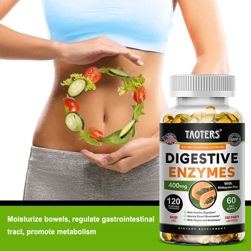 Digestive Enzyme Complex with Papain & Bromelain - Gut Wellness Support